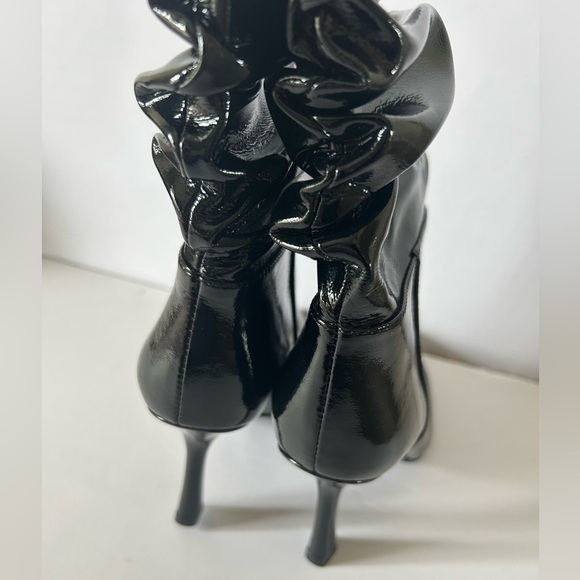 Jeffrey Campbell Black Patent Leather Guillot Slouch Boots - Picture 7 of 11